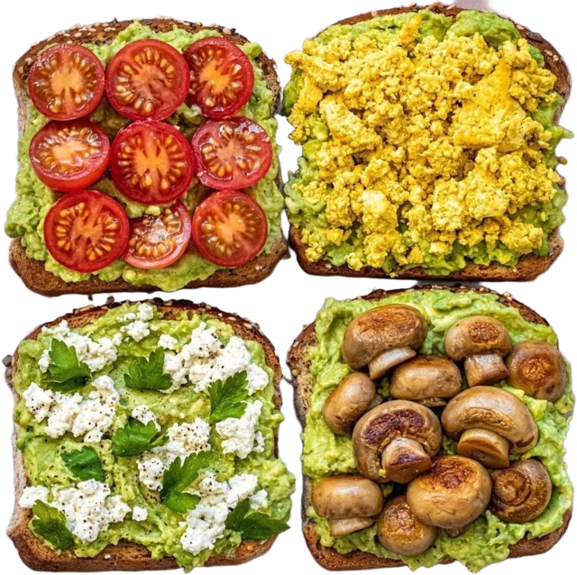 Assortiment de toasts aux garnitures variées
