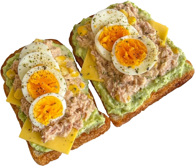 Toasts garnis à l’avocat et aux œufs
